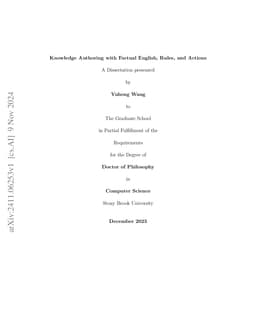 Knowledge Authoring with Factual English, Rules, and Actions