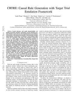 CRTRE: Causal Rule Generation with Target Trial Emulation Framework