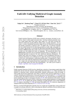 UniGAD: Unifying Multi-level Graph Anomaly Detection