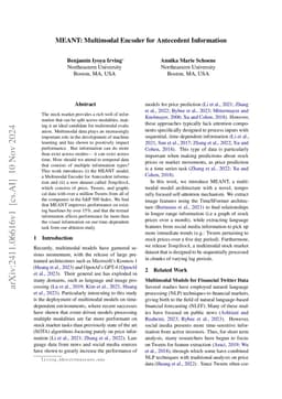 MEANT: Multimodal Encoder for Antecedent Information