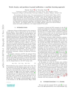 Truth, beauty, and goodness in grand unification: a machine learning
  approach