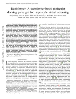 Dockformer: A transformer-based molecular docking paradigm for
  large-scale virtual screening