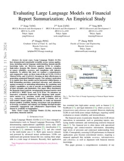 Evaluating Large Language Models on Financial Report Summarization: An
  Empirical Study