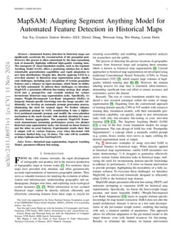 MapSAM: Adapting Segment Anything Model for Automated Feature Detection
  in Historical Maps