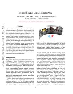 Extreme Rotation Estimation in the Wild