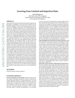 Learning from Limited and Imperfect Data