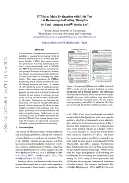 UTMath: Math Evaluation with Unit Test via Reasoning-to-Coding Thoughts