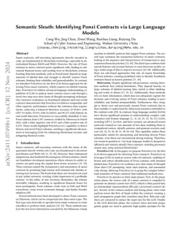 Semantic Sleuth: Identifying Ponzi Contracts via Large Language Models