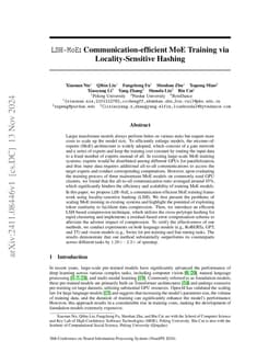 LSH-MoE: Communication-efficient MoE Training via Locality-Sensitive
  Hashing