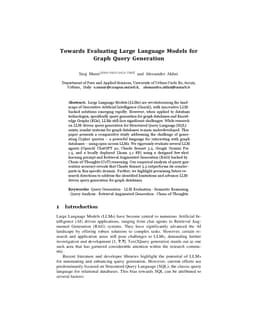 Towards Evaluating Large Language Models for Graph Query Generation