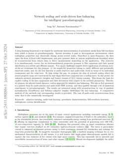 Network scaling and scale-driven loss balancing for intelligent
  poroelastography