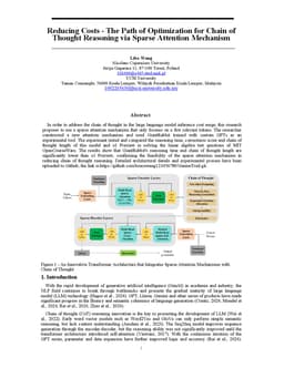 Reducing Reasoning Costs: The Path of Optimization for Chain of Thought via Sparse Attention Mechanism