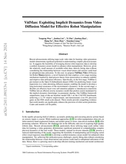 VidMan: Exploiting Implicit Dynamics from Video Diffusion Model for
  Effective Robot Manipulation