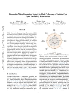 Harnessing Vision Foundation Models for High-Performance, Training-Free
  Open Vocabulary Segmentation