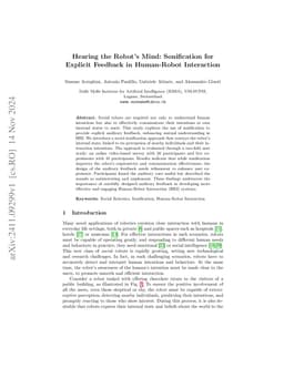 Hearing the Robot's Mind: Sonification for Explicit Feedback in
  Human-Robot Interaction