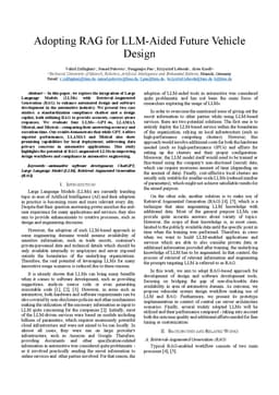 Adopting RAG for LLM-Aided Future Vehicle Design