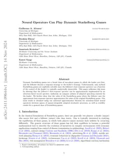 Neural Operators Can Play Dynamic Stackelberg Games