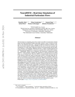 NeuralDEM -- Real-time Simulation of Industrial Particulate Flows