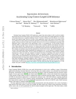 Squeezed Attention: Accelerating Long Context Length LLM Inference