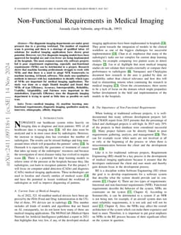 NFRs in Medical Imaging
