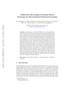 FedRewind: Rewinding Continual Model Exchange for Decentralized
  Federated Learning