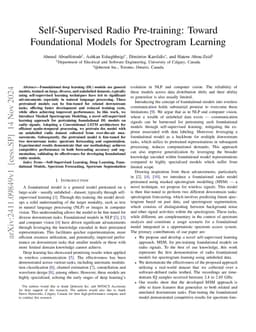 Self-Supervised Radio Pre-training: Toward Foundational Models for
  Spectrogram Learning