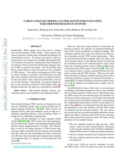 Large Language Models as User-Agents for Evaluating
  Task-Oriented-Dialogue Systems
