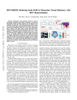 BEV-ODOM: Reducing Scale Drift in Monocular Visual Odometry with BEV
  Representation