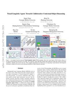 Visual-Linguistic Agent: Towards Collaborative Contextual Object
  Reasoning