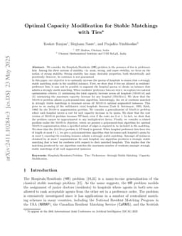 Optimal Capacity Modification for Stable Matchings with Ties