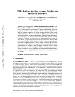 BMP: Bridging the Gap between B-Spline and Movement Primitives
