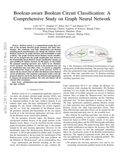 Boolean-aware Boolean Circuit Classification: A Comprehensive Study on
  Graph Neural Network