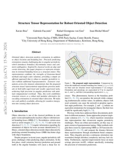 Structure Tensor Representation for Robust Oriented Object Detection