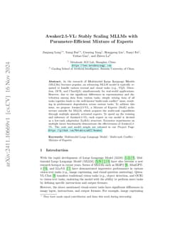 Awaker2.5-VL: Stably Scaling MLLMs with Parameter-Efficient Mixture of
  Experts