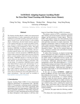 SAMURAI: Adapting Segment Anything Model for Zero-Shot Visual Tracking
  with Motion-Aware Memory