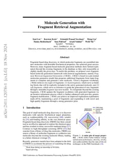 Molecule Generation with Fragment Retrieval Augmentation