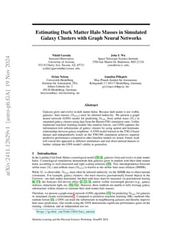 Estimating Dark Matter Halo Masses in Simulated Galaxy Clusters with
  Graph Neural Networks