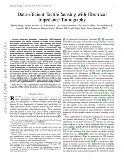 Data-efficient Tactile Sensing with Electrical Impedance Tomography
