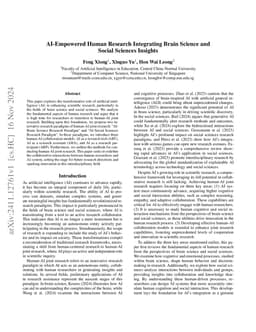 AI-Empowered Human Research Integrating Brain Science and Social
  Sciences Insights