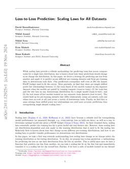 Loss-to-Loss Prediction: Scaling Laws for All Datasets