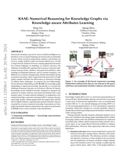 KAAE: Numerical Reasoning for Knowledge Graphs via Knowledge-aware
  Attributes Learning