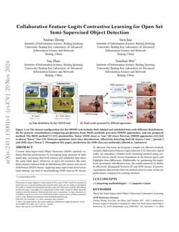 Collaborative Feature-Logits Contrastive Learning for Open-Set
  Semi-Supervised Object Detection