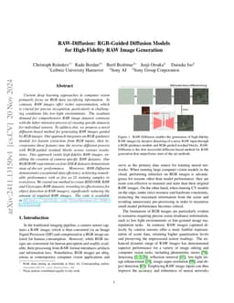 RAW-Diffusion: RGB-Guided Diffusion Models for High-Fidelity RAW Image
  Generation