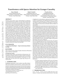 Transformers with Sparse Attention for Granger Causality