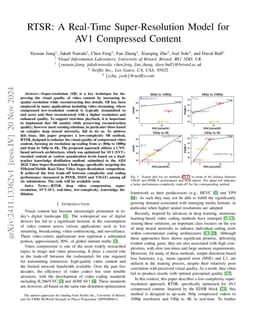 RTSR: A Real-Time Super-Resolution Model for AV1 Compressed Content