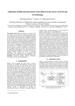 Unification of Balti and trans-border sister dialects in the essence of
  LLMs and AI Technology