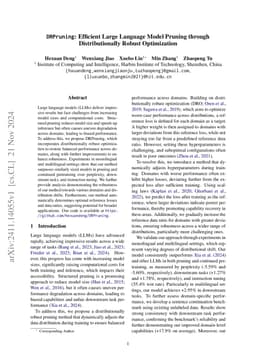 DRPruning: Efficient Large Language Model Pruning through
  Distributionally Robust Optimization