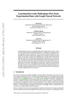 Learning Pore-scale Multi-phase Flow from Experimental Data with Graph
  Neural Network