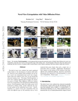 Novel View Extrapolation with Video Diffusion Priors