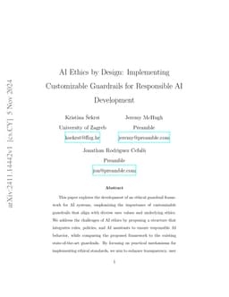 AI Ethics by Design: Implementing Customizable Guardrails for
  Responsible AI Development